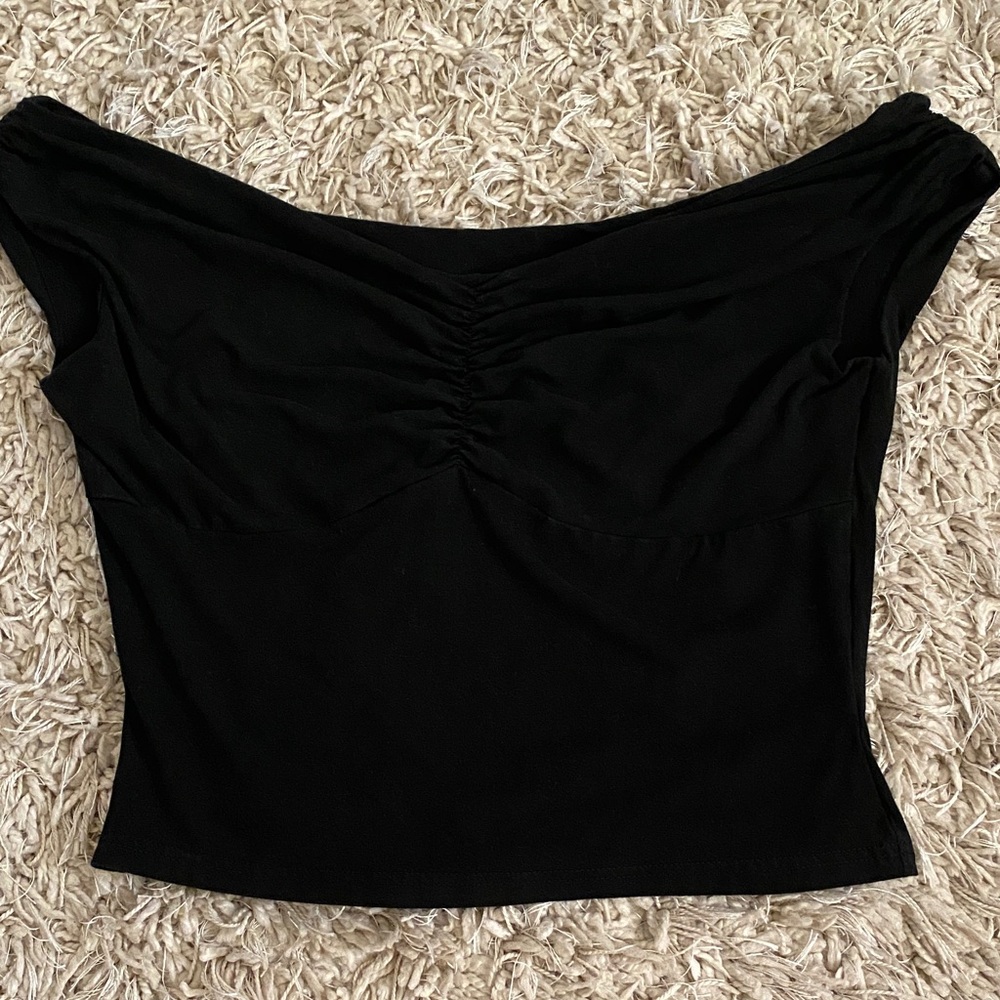 Elegant Black Off-Shoulder Top